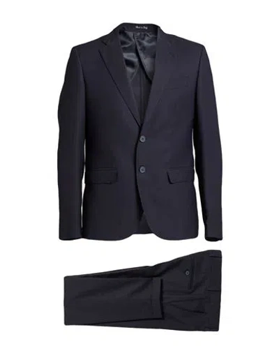 Eredi Del Duca Man Suit Midnight Blue Size 38 Polyester, Viscose, Elastane
