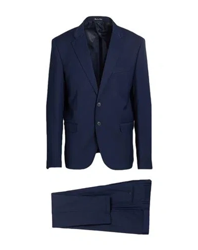 Eredi Del Duca Man Suit Midnight Blue Size 48 Polyester, Viscose, Elastane