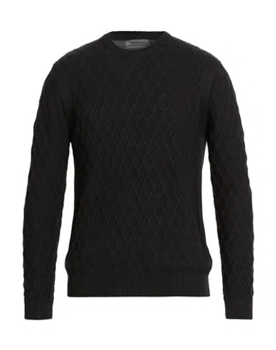 Eredi Del Duca Man Sweater Black Size Xl Cotton, Polyester, Polyamide, Acrylic, Wool