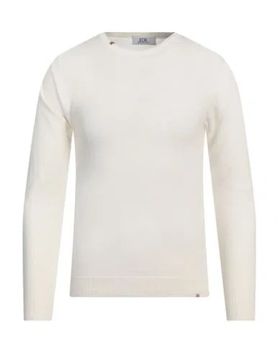 Eredi Del Duca Man Sweater Cream Size Xl Polyacrylic, Merino Wool, Polyamide, Elastane In White
