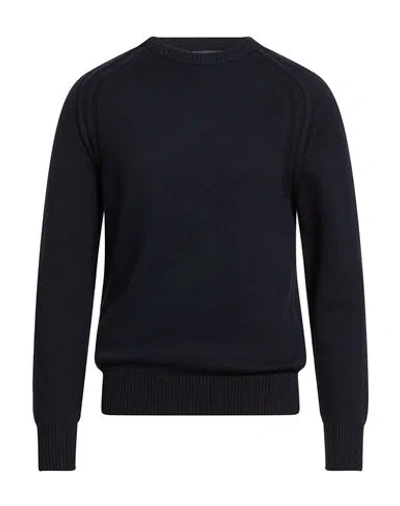 Eredi Del Duca Man Sweater Midnight Blue Size Xl Cotton, Polyester, Acrylic, Polyamide, Wool
