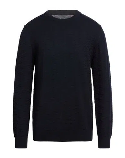 Eredi Del Duca Man Sweater Midnight Blue Size Xl Polyester, Acrylic, Polyamide, Wool
