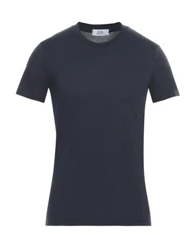 Eredi Del Duca Man T-shirt Midnight Blue Size M Cotton