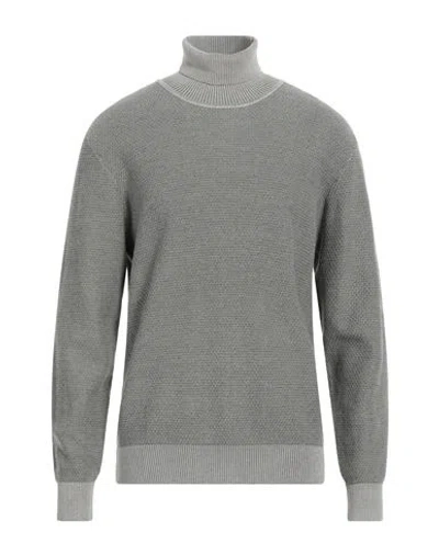 Eredi Del Duca Man Turtleneck Grey Size Xxl Viscose, Acrylic, Polyamide In Gray