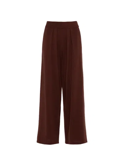 Eres Access Pleated Trousers In Brown