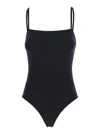 Eres 'acquarelle' Black One-piece Swimsuit With Back Neckline