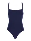 Eres Acquarelle Blue One-piece Swimsuit With Back Neckline In Tech Fabric Woman