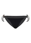 Eres Adjustable Side Tie Bikini Bottoms In Black/gold In Black
