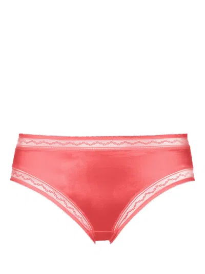Eres Affinité Silk-blend Briefs In Pink