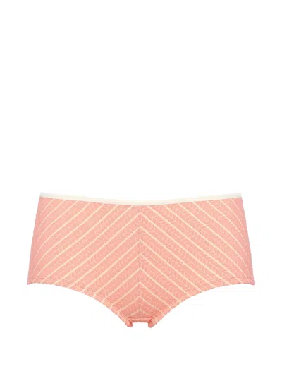 Eres Aftersun Striped Bikini Bottom In Pink