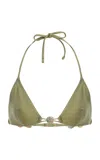 Eres Alva Bikini Top In Green