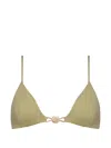 Eres Alva Small Triangle Bikini Top In Green
