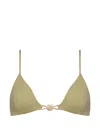 Eres Alva Small Triangle Bikini Top In Green
