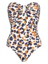 Eres Animal-print Swimsuit In 白色