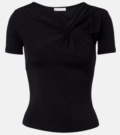 Eres Anna Gathered T-shirt In Black