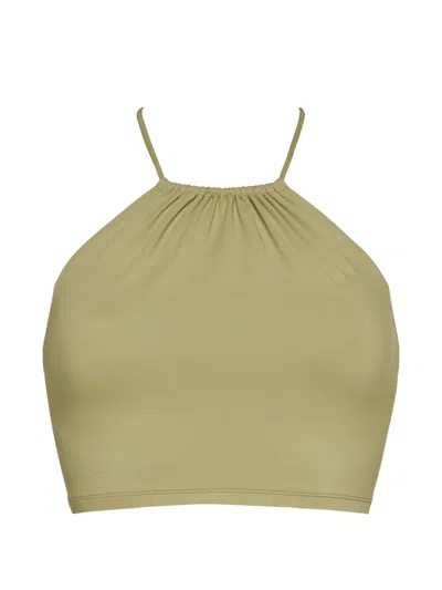 Eres Apollonia Halterneck Bikini Top In Green
