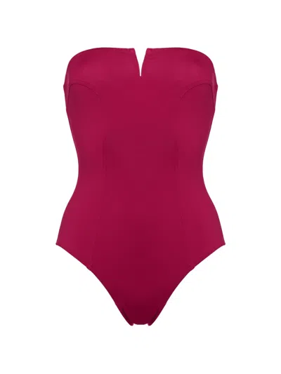 Eres Apparence Bustier Swimsuit In Pink