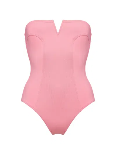 Eres Apparence Bustier Swimsuit In Pink