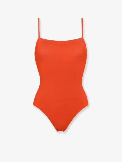 Eres Aquarelle Lycra One Piece Swimsuit In Red