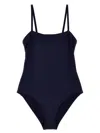 Eres Aquarelle One-piece Swimsuit With Thin Straps In Blue