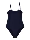 Eres Aquarelle One-piece Swimsuit With Thin Straps In Blue