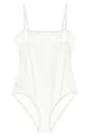 Eres Swimsuit Featuring Scoop Neckline And High-cut Leg In White