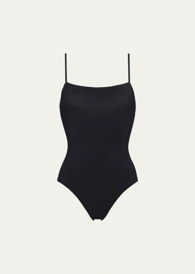 Eres Aquarelle One-piece Swimsuit With Thin Straps In Ultra