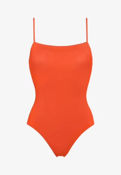 Eres Aquarelle One-piece Swimsuit In Red