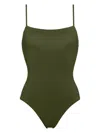 Eres Aquarelle Square-neck Swimsuit In Green