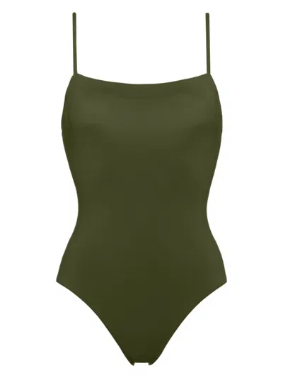 Eres Aquarelle Square-neck Swimsuit In Green