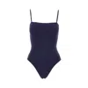 Eres Aquarelle One-piece Swimsuit With Thin Straps In Blue