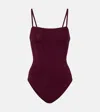 Eres Aquarelle Swimsuit In Burgundy
