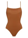 Eres Aquarelle One-piece Swimsuit In Brown