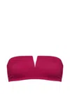 Eres Arcade Strapless Bikini Top In Pink