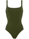 Eres 'asia' One-piece Swimsuit With High-cut Legs In Green