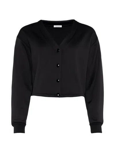 Eres Asher Cropped Cardigan In Black