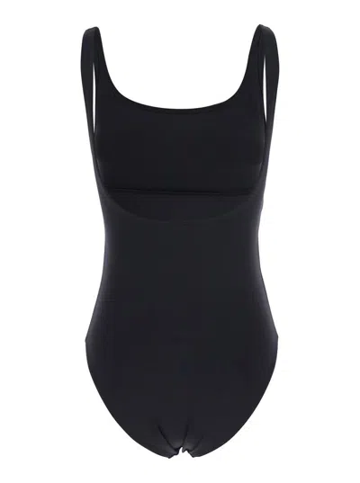 ERES 'ASIA' BLACK ONE-PIECE SWIMSUIT WITH BACK NECKLINE