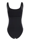 Eres Asia Black One-piece Swimsuit With Back Neckline In Tech Fabric Woman In Black