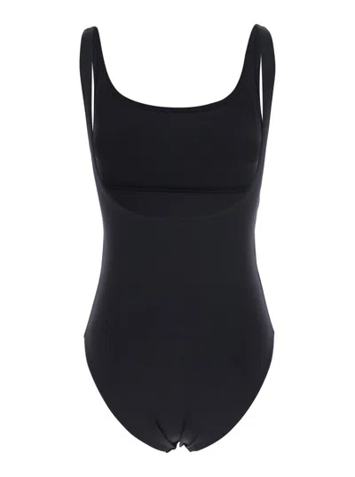 ERES 'ASIA' BLACK ONE-PIECE SWIMSUIT WITH BACK NECKLINE IN TECH FABRIC WOMAN