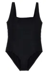 Eres Ribbed Scoop Neckline Wide Straps Swimsuit