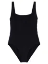 Eres Ribbed Scoop Neckline Wide Straps Swimsuit