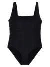 Eres Ribbed Scoop Neckline Wide Straps Swimsuit