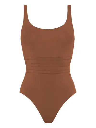 Eres Asia Scoop-back Swimsuit In Brown
