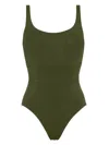 Eres 'asia' One-piece Swimsuit With High-cut Legs In Green