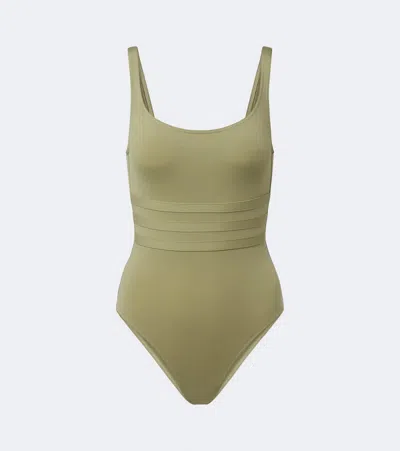 Eres Asia Banded-waist Swimsuit In Green
