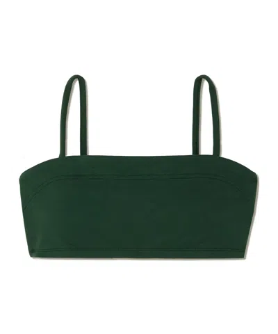 Eres Azur Bikini Top In Dark Green