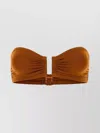 Eres Women Caramel Stretch Nylon Show Bikini Top In Brown