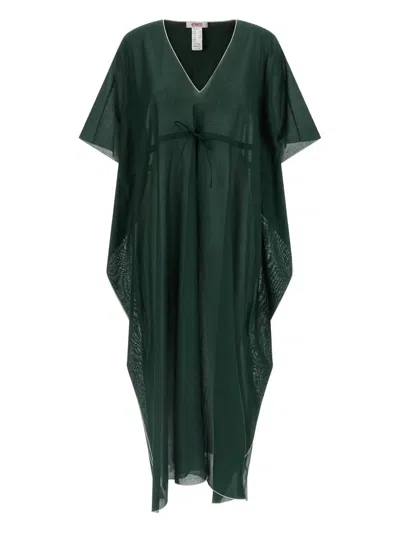 ERES BATWING SLEEVE DRAWSTRING VOLIER MIDI DRESS
