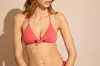 Eres Beaute Triangle Bikini Top In Peach
