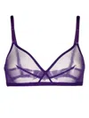 Eres Bel Wireless Triangle Bra In Purple